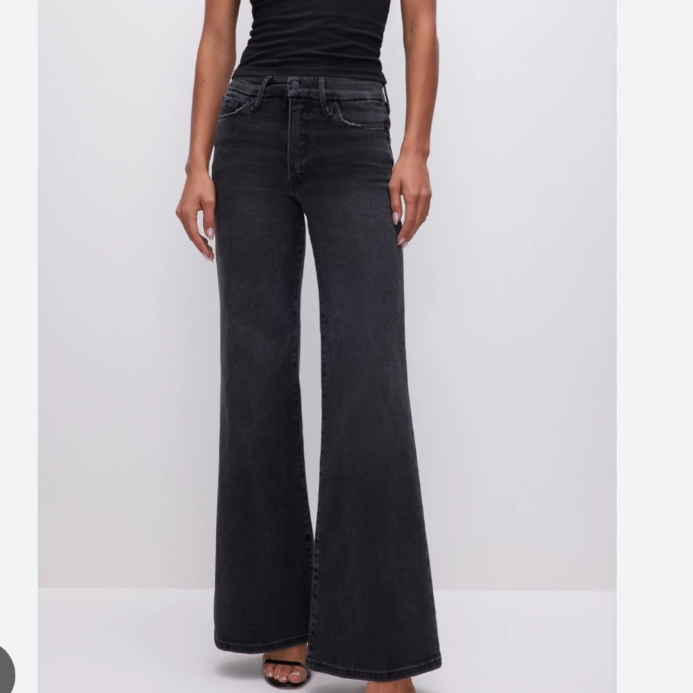Good American Good Waist Palazzo jeans